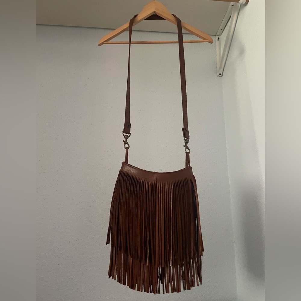 McFadin/Two Bar West Leather Crossbody Bag